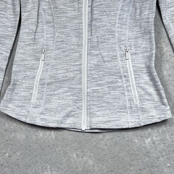 Lululemon Define Jacket Womens 6 Gray Pattern Active Athletic Zip Stretch Casual - Picture 3 of 13
